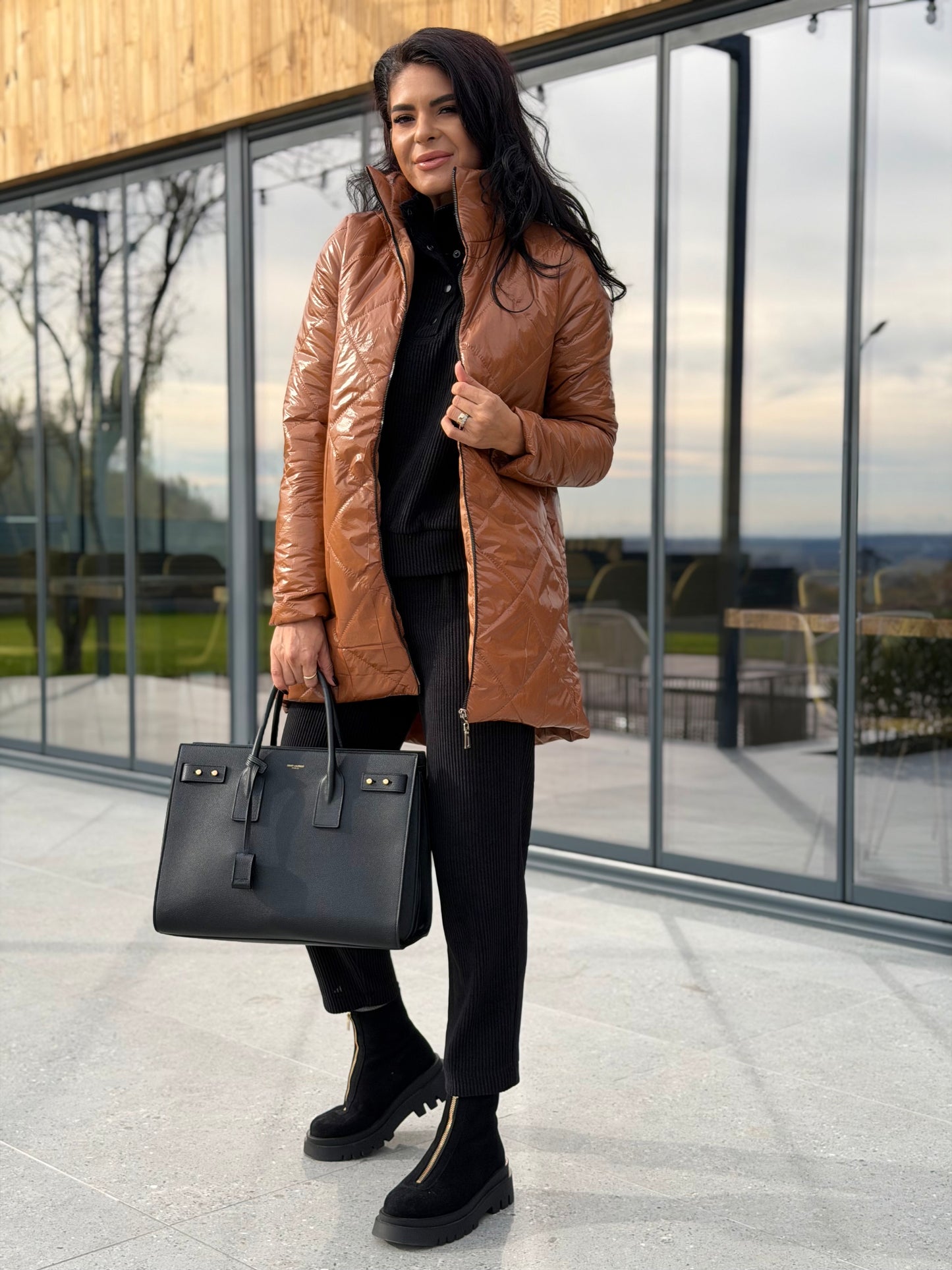 Geaca Amelia - Caramel Brown