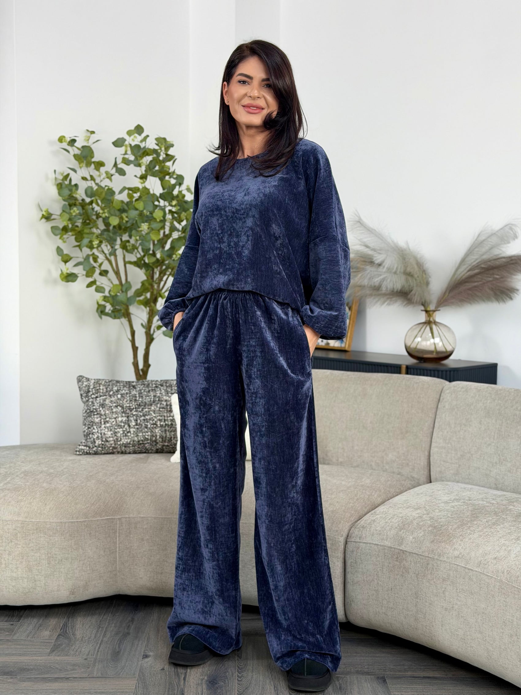 Set Arles - Steel Blue Velvet