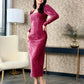 Rochie Florence - Berry Velvet