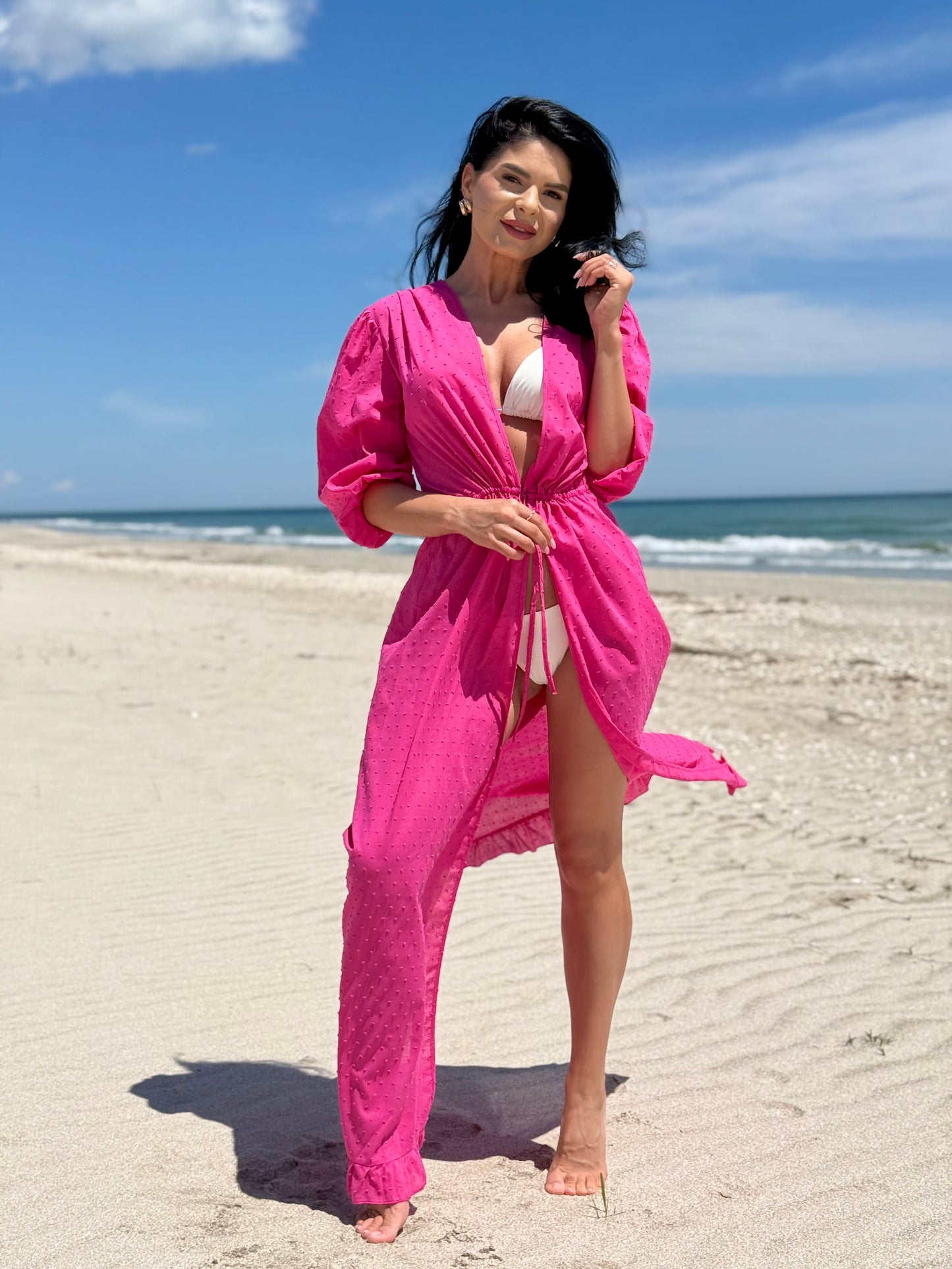 Rochie de Plaja Azure - Fucsia