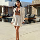 Set Muselina Indira - Ivory