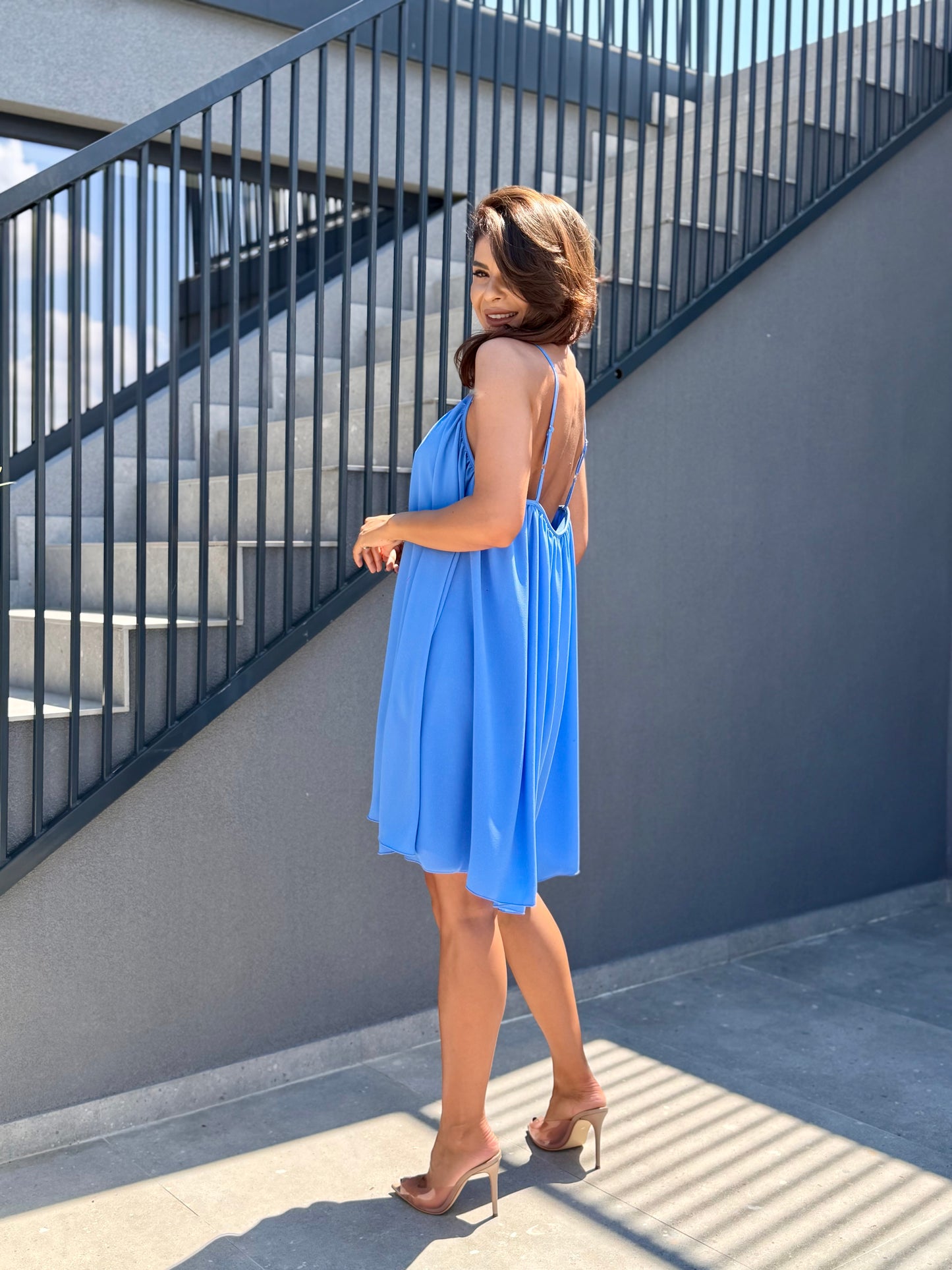 Rochie Voille - Azure