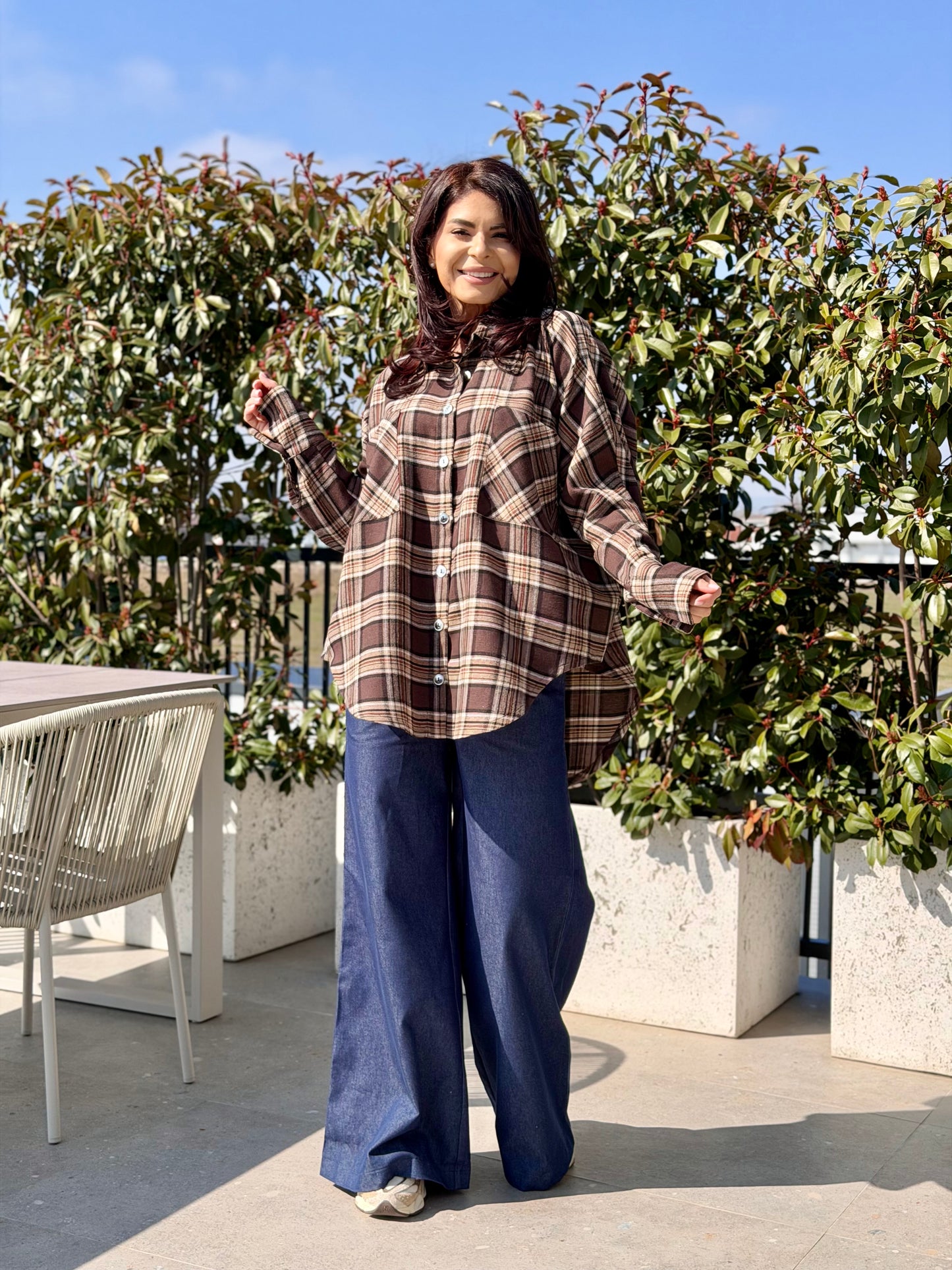 Camasa Oversize - Chocolate