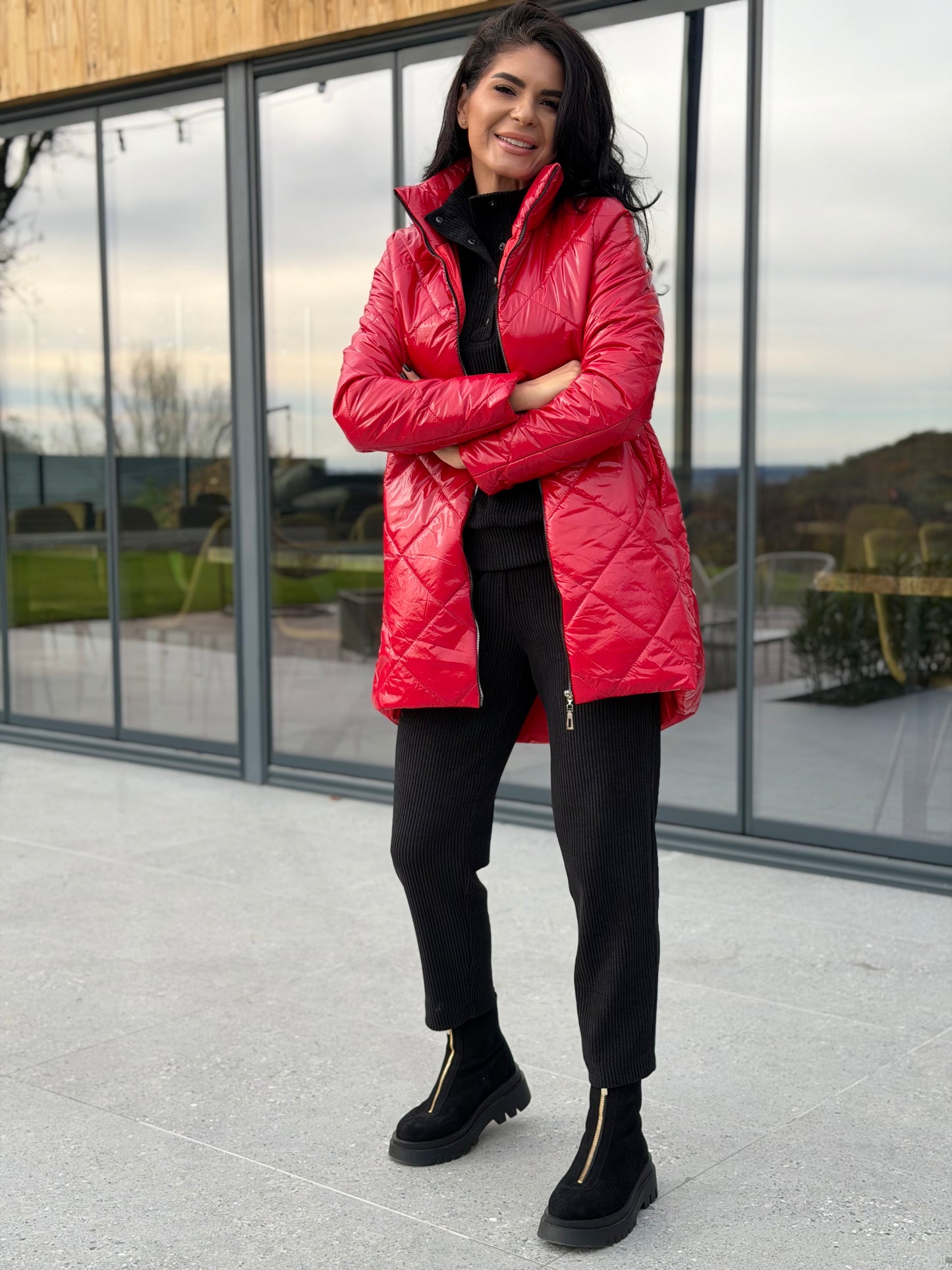 Geaca Amelia - Cherry Red