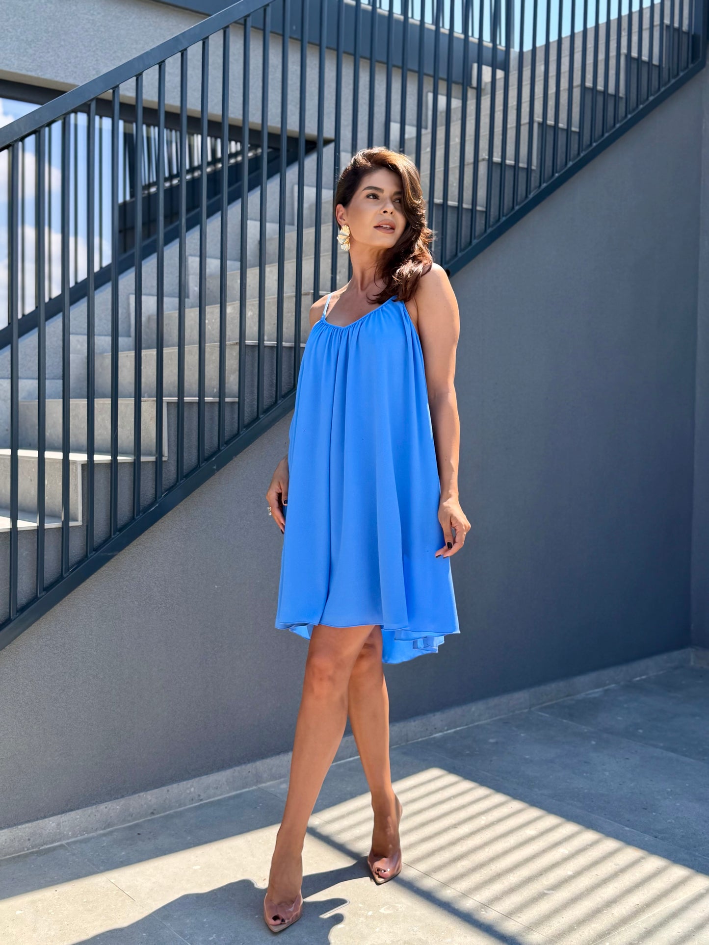 Rochie Voille - Azure