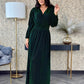 Rochie Rimma Long - Glitter Green