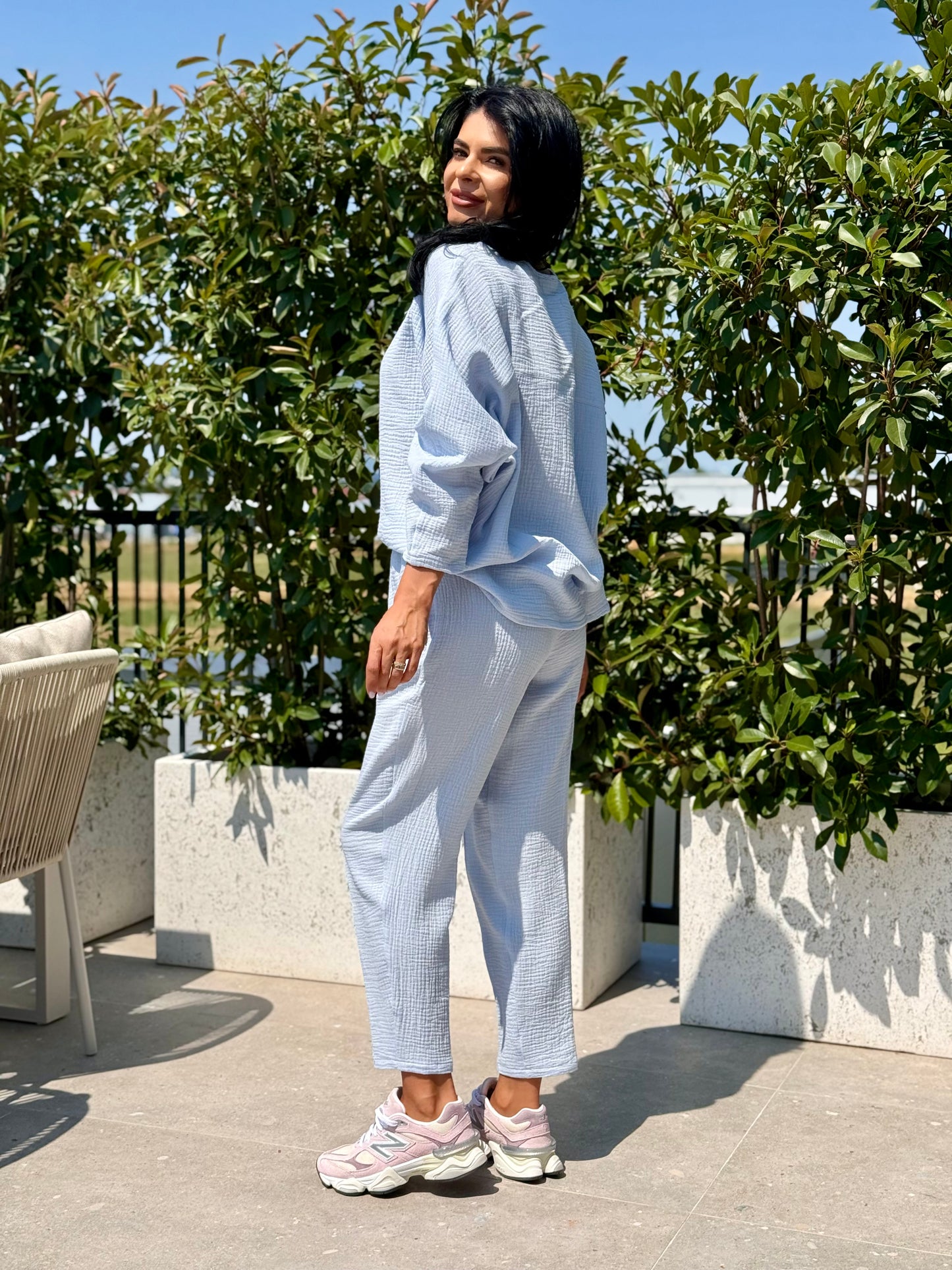 Set Muselina Vera - Baby Blue