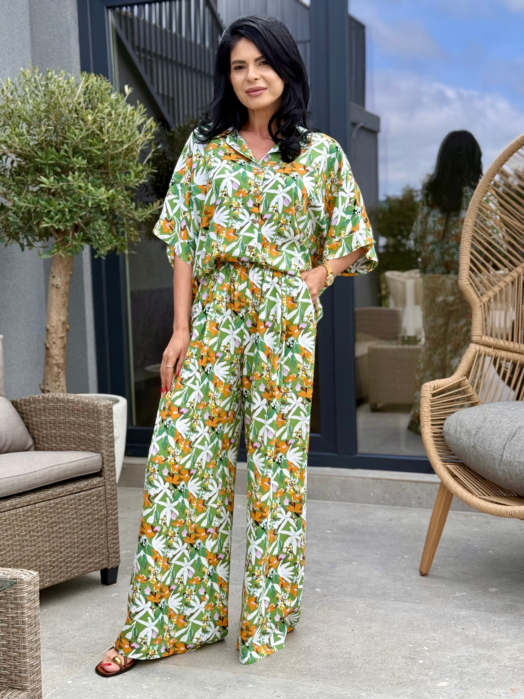 Costum Flower - Tropical Green