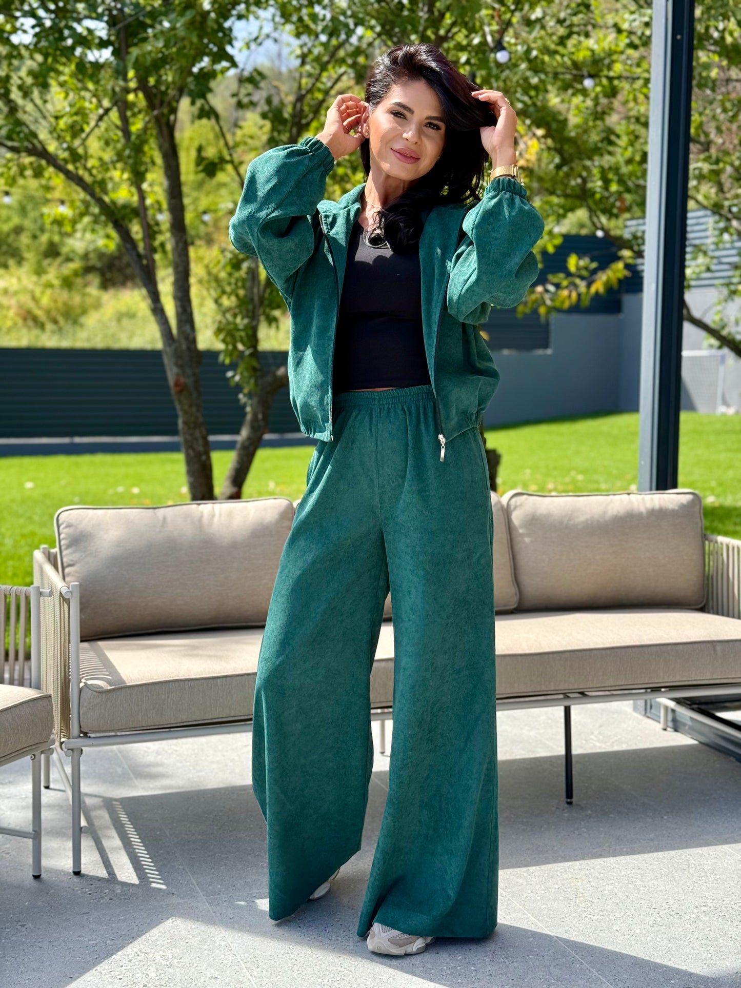 Costum Misha - Verde Smarald