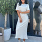 Rochie Casia - Alb Ivoire