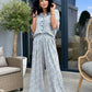 Costum Flower - Blue Floral Print