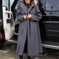 Palton Oversize - Grey Stripes