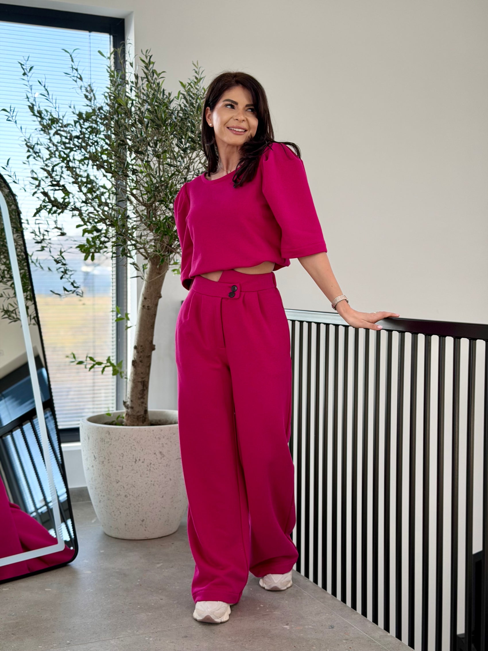 Trening Gray - Bold Fucsia