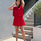 Costum Nadine - Coral Red