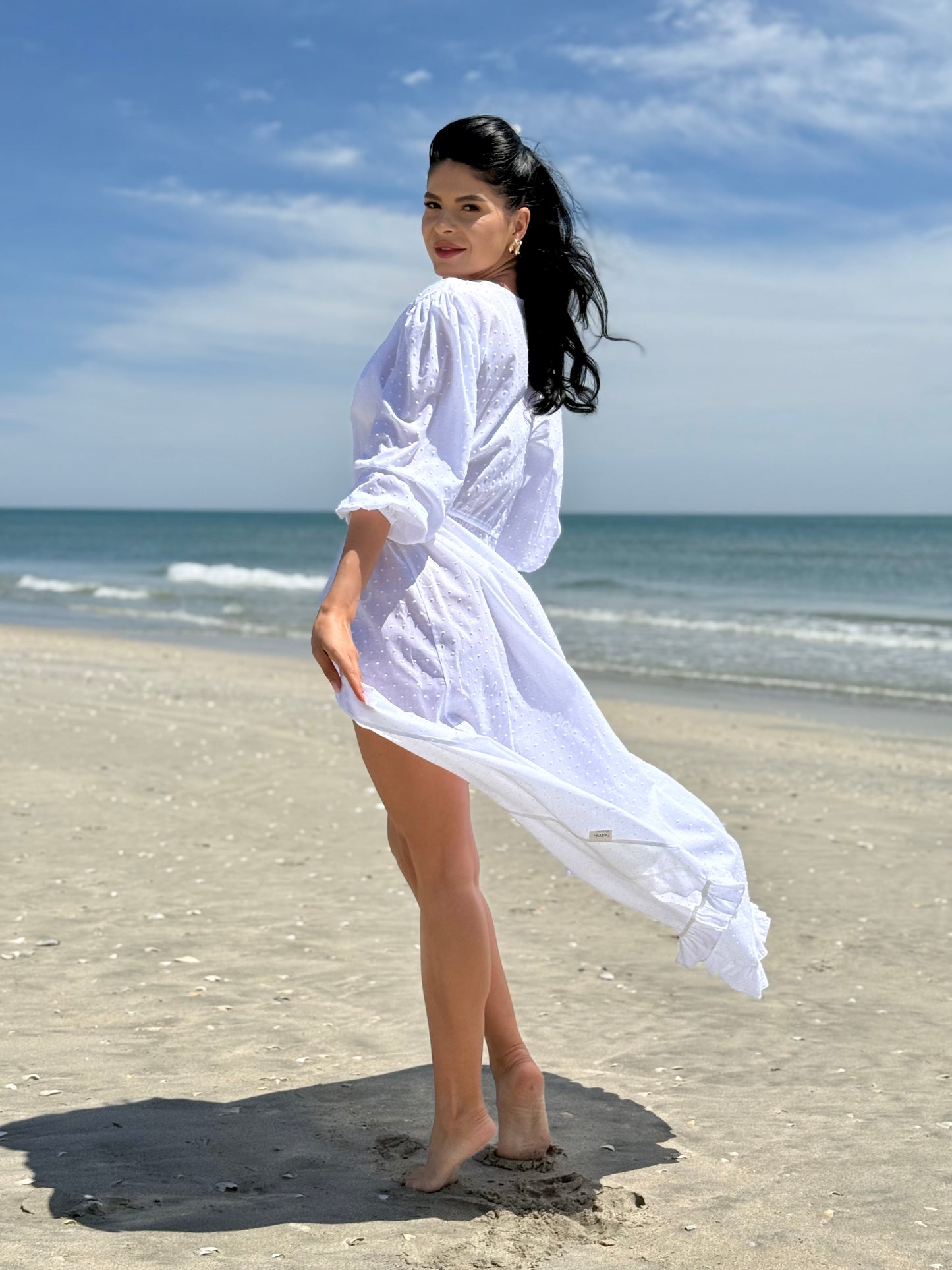 Rochie de Plaja Azure - Alb