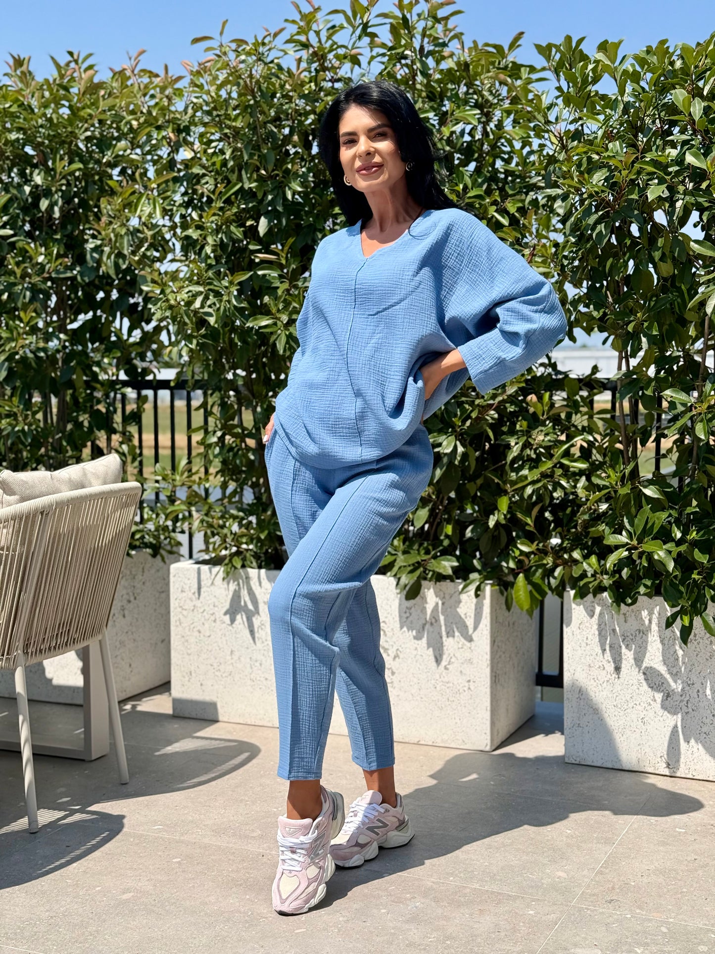 Set Muselina Vera - Dark Blue