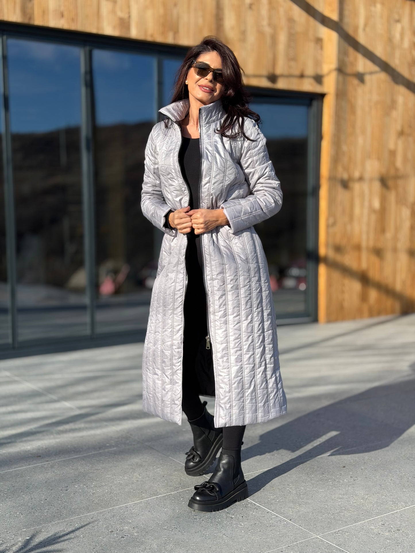 Geaca Rain - Gray White