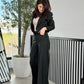 Costum Charlee  - Black Prinstripes