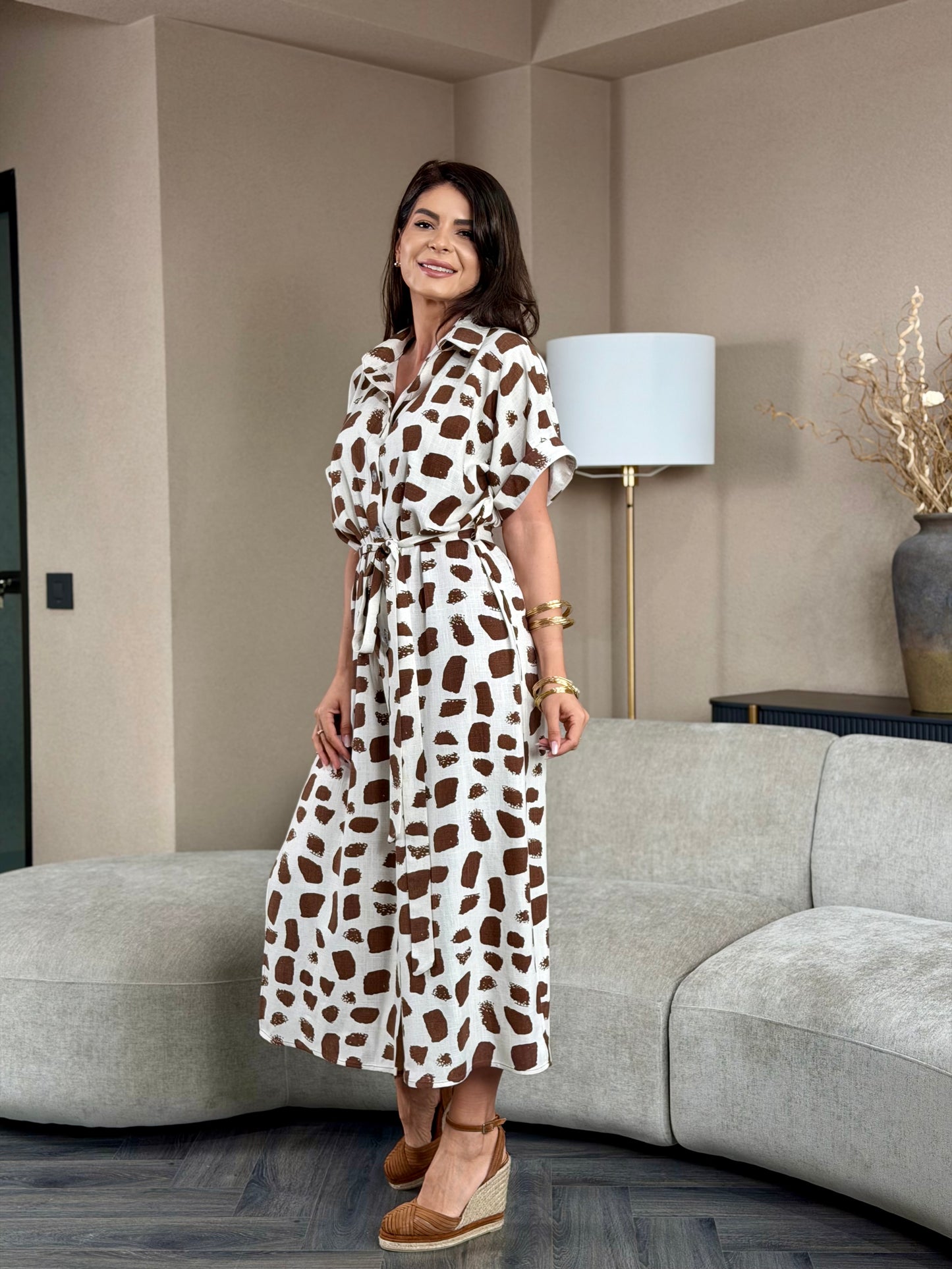 Rochie Cammy - Natural Print