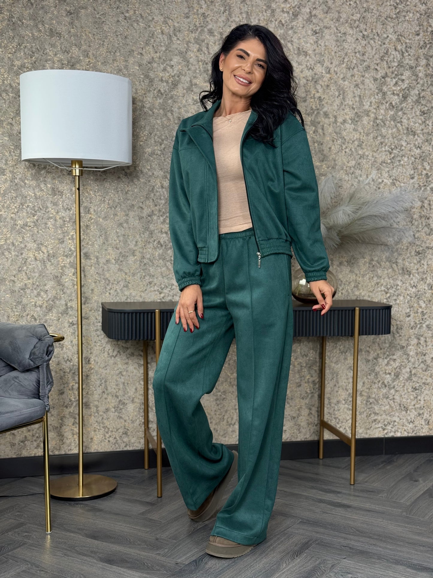 Costum Brielle - Bottle Green