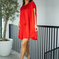 Rochie Bellagio - Coral Red