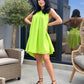 Rochie Eclipse - Verde Neon