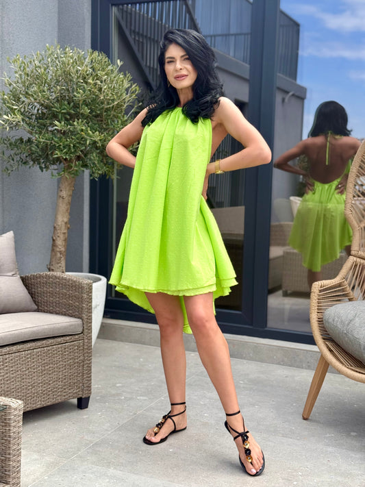Rochie Eclipse - Verde Neon