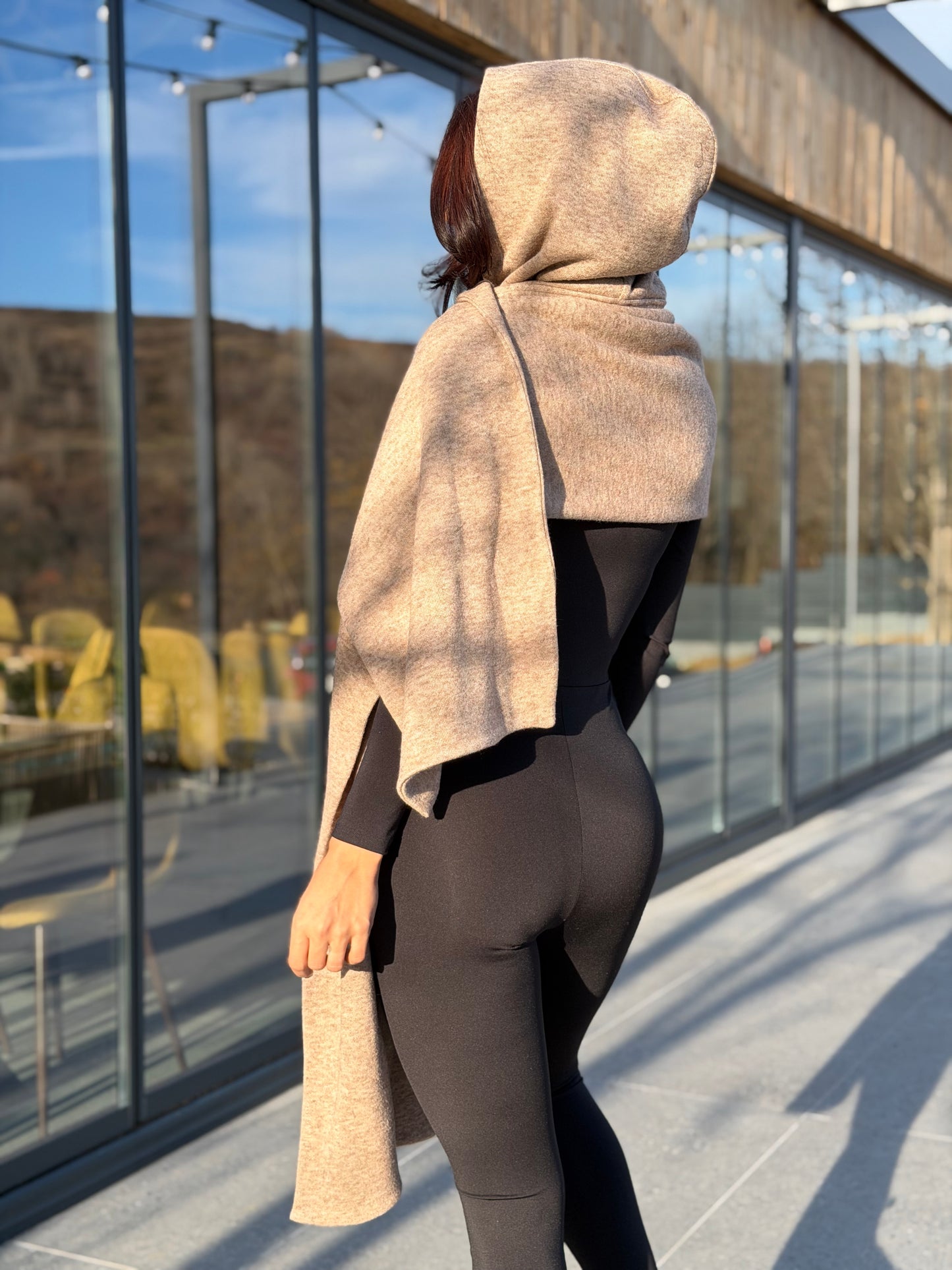 Hooded Scarf - Gold Sand