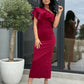 Rochie Soleil - Bordo