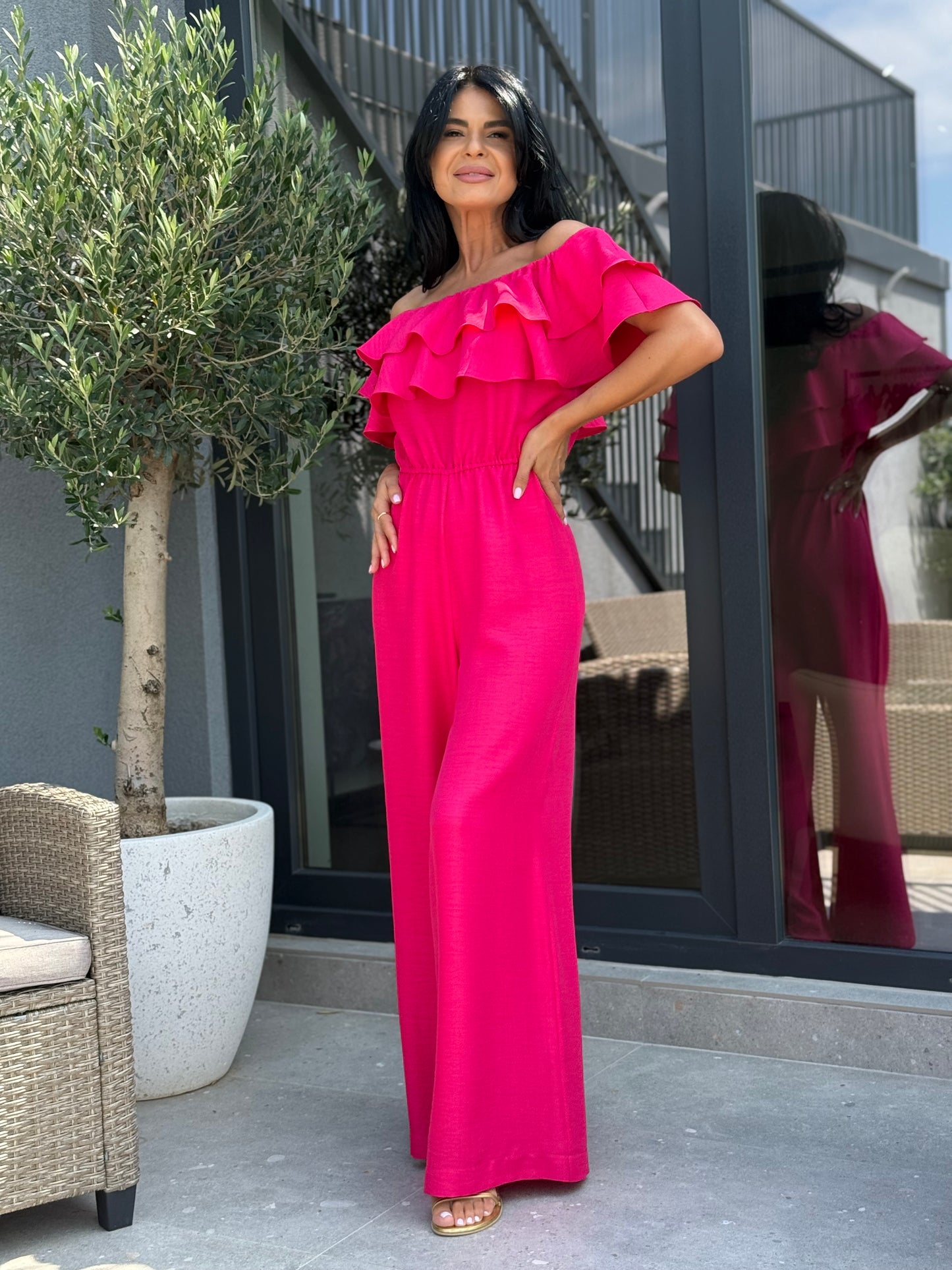 Salopeta Anika  - Fucsia