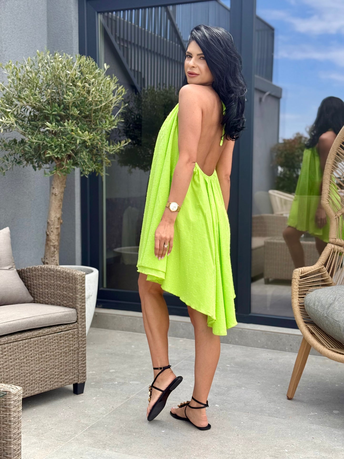 Rochie Eclipse - Verde Neon