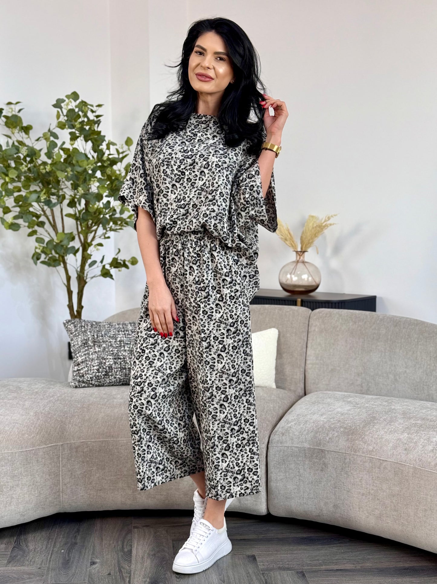 Costum Margot - Gray Leopard