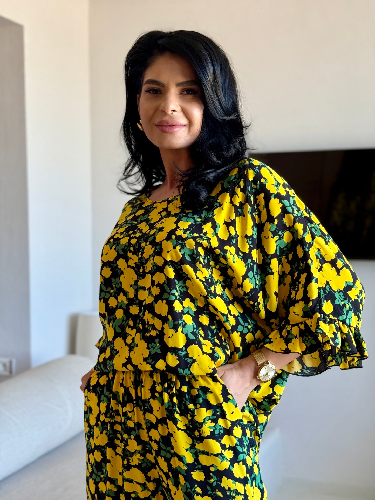 Costum Mareea - Yellow Flowers
