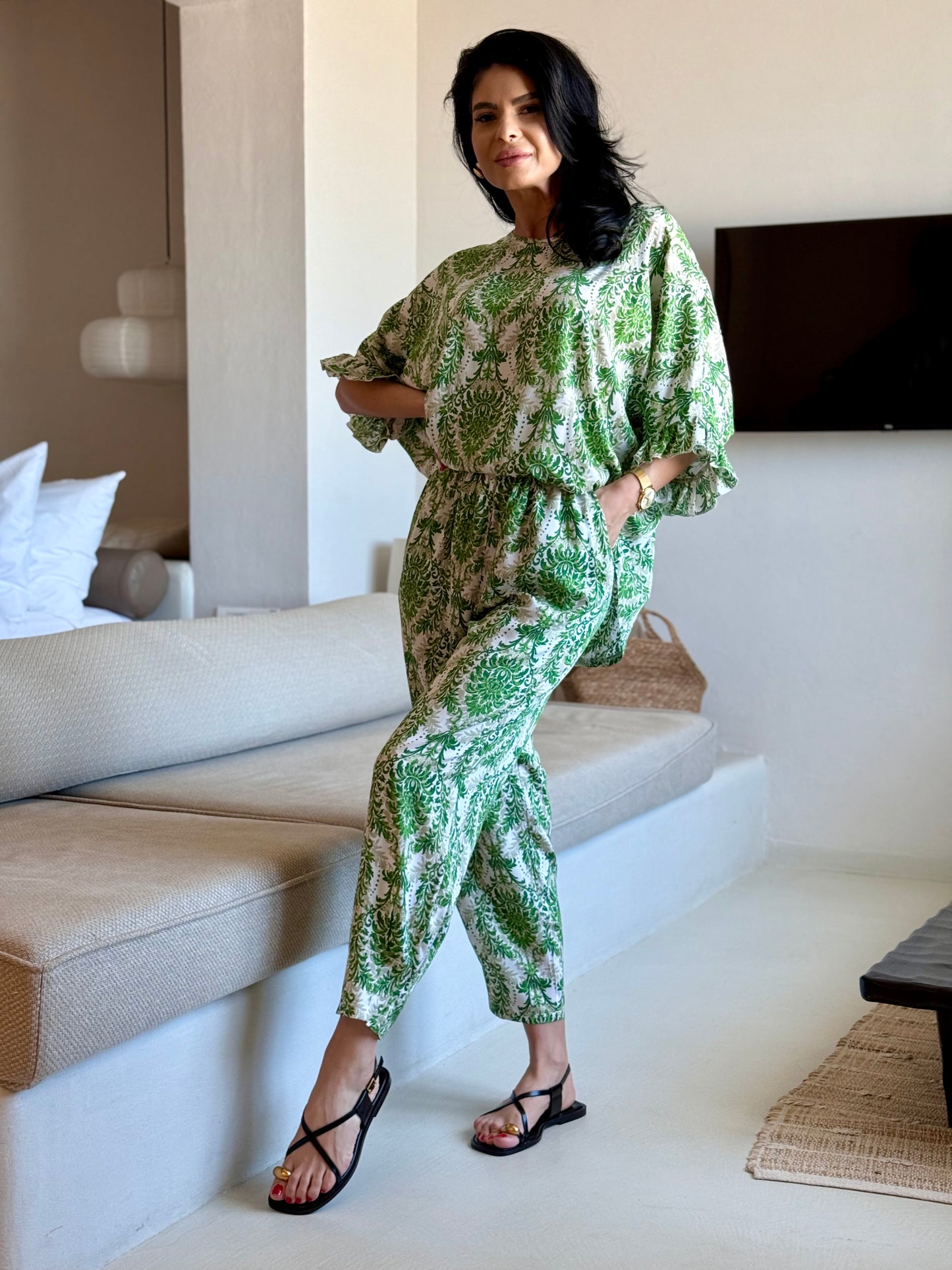 Costum Mareea - Green Leaf