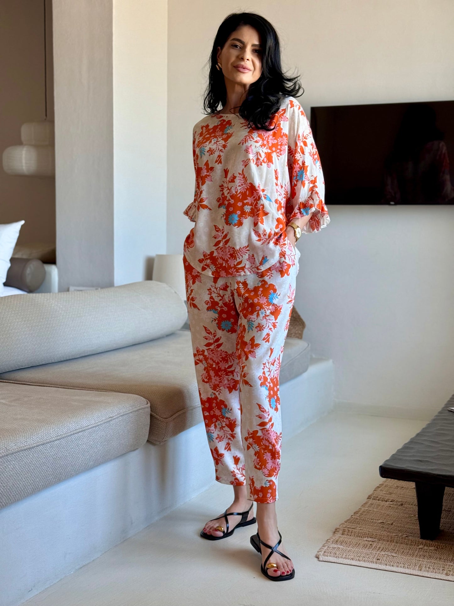 Costum Mareea - Orange Flower