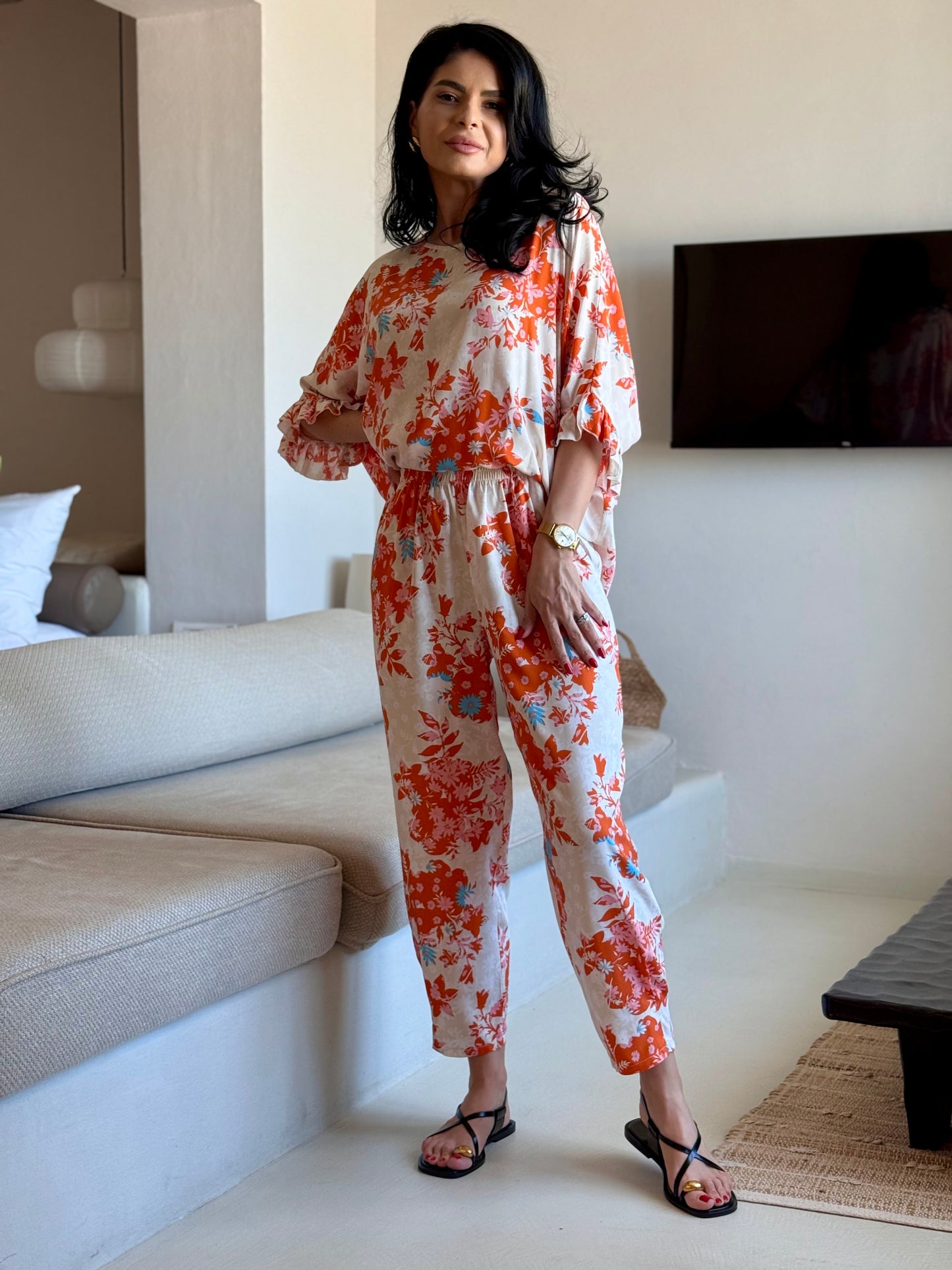 Costum Mareea - Orange Flower