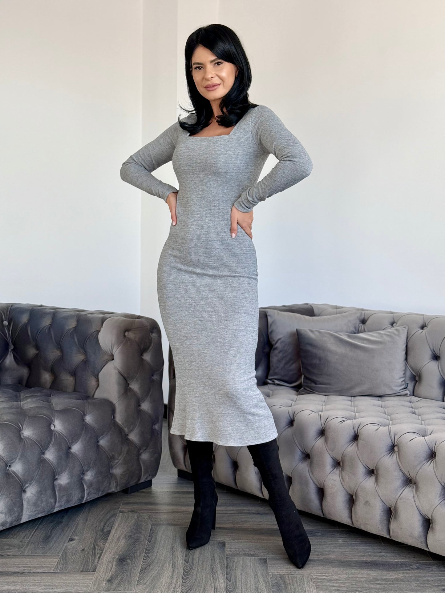 Rochie Nerissa - Gri