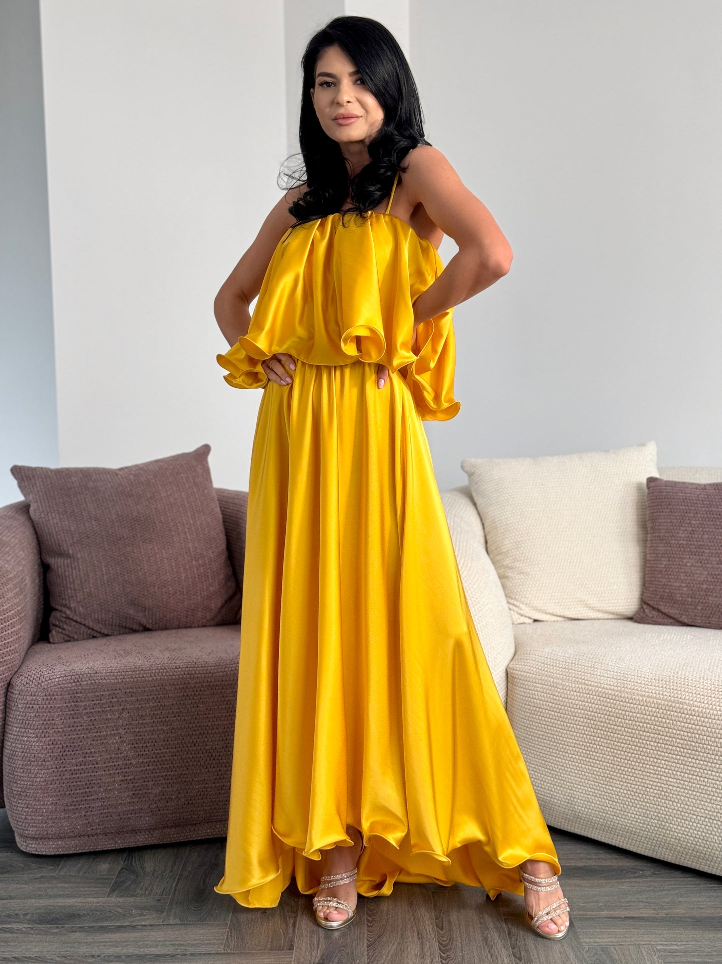 Rochie Luz - Galben Auriu