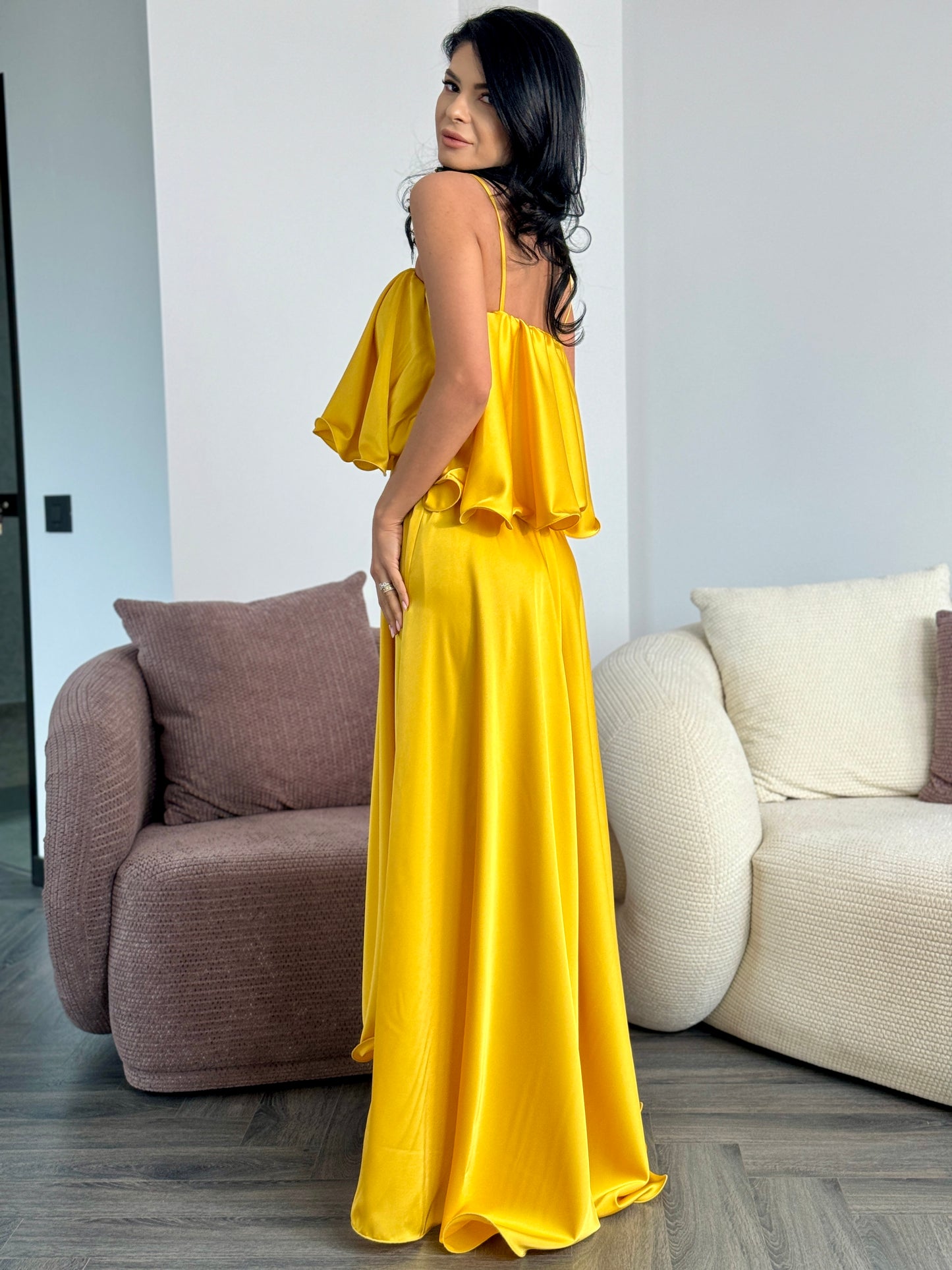 Rochie Luz - Galben Auriu