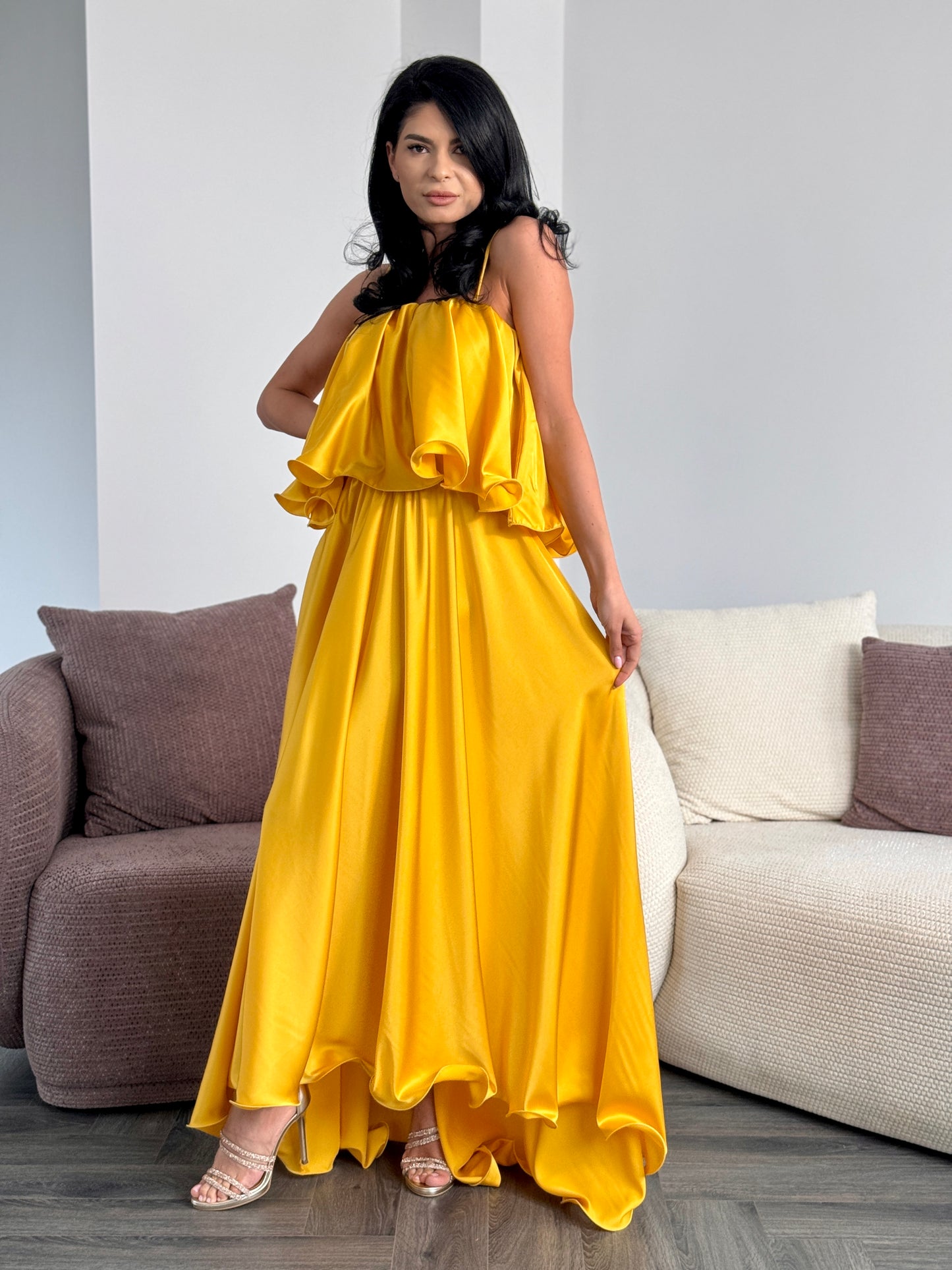Rochie Luz - Galben Auriu