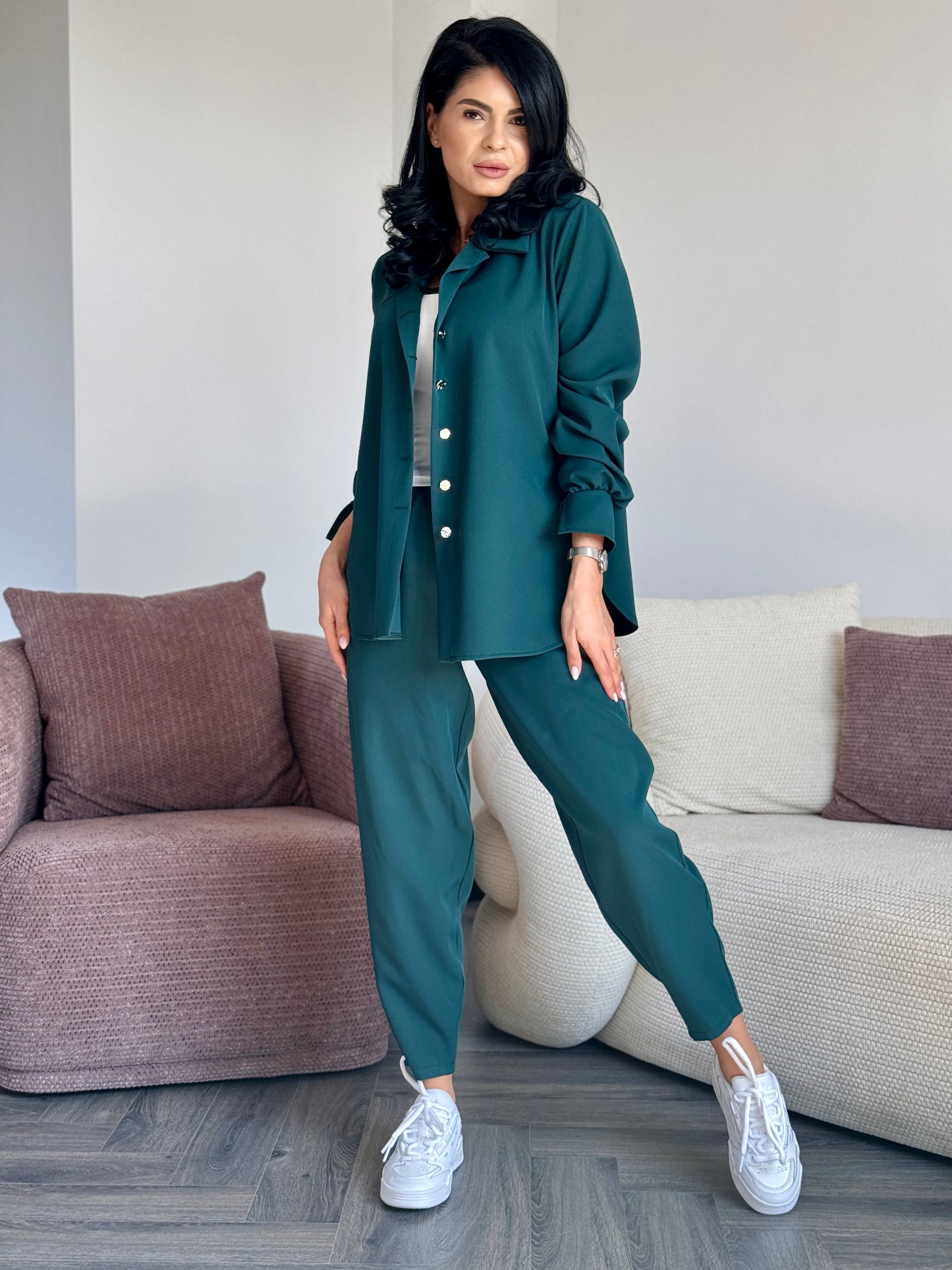 Costum Elly - Verde Inchis