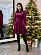 Rochie Celeste - Burgundy