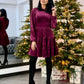 Rochie Celeste - Burgundy