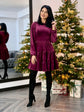 Rochie Celeste - Burgundy