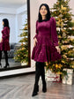 Rochie Celeste - Burgundy