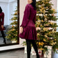 Rochie Celeste - Burgundy
