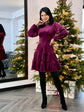 Rochie Celeste - Burgundy