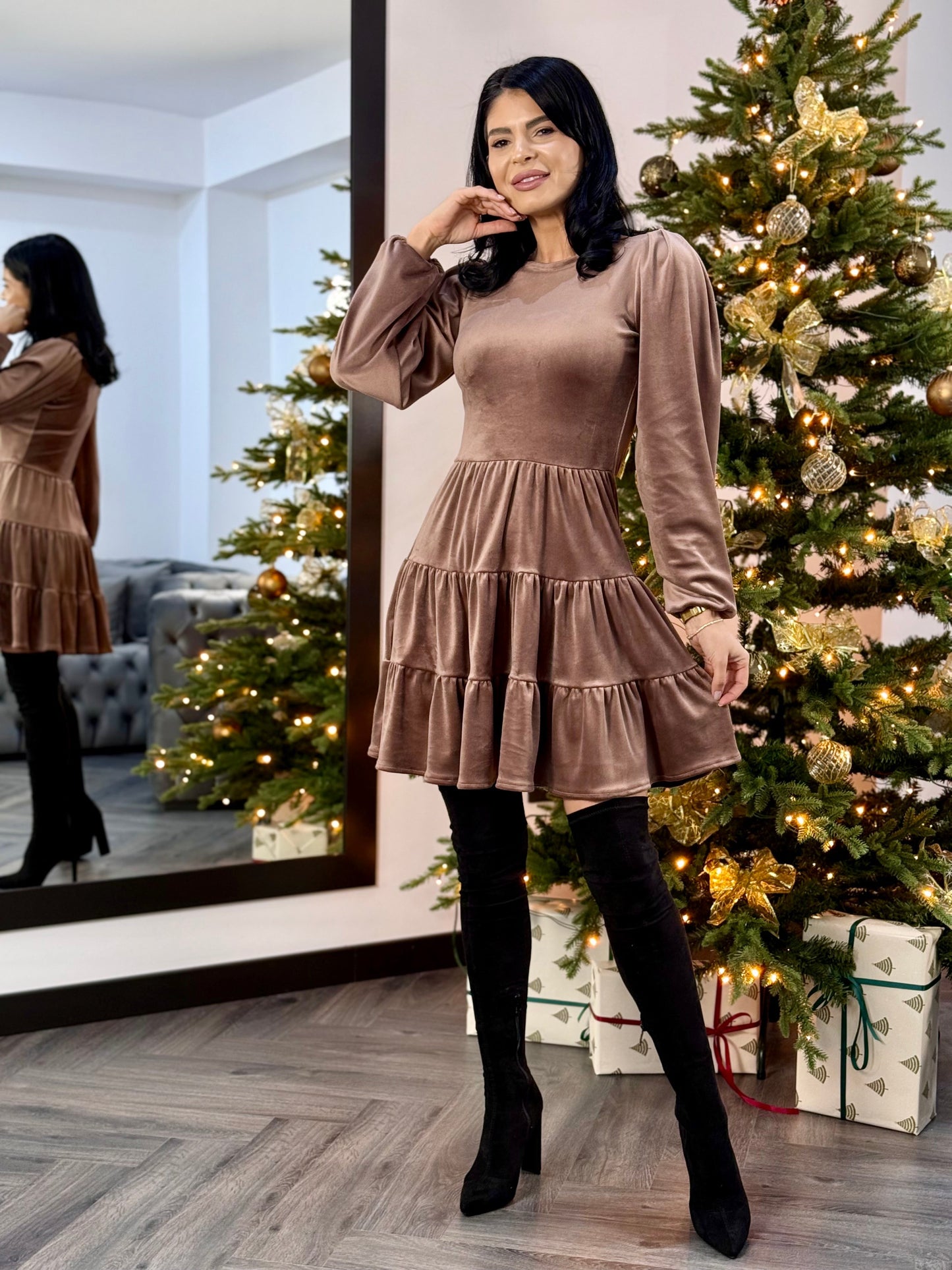 Rochie Celeste - Cappuccino