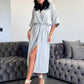 Rochie Angelique - White Gray