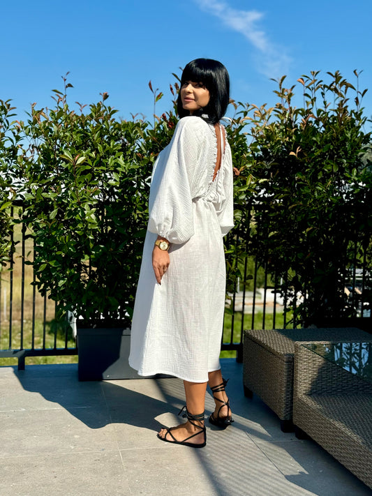 Rochie Ramonna - Alb